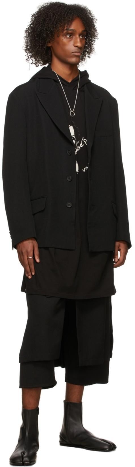 MAISON MARGIELA Black Tabi Leather Ankle Boots In Green