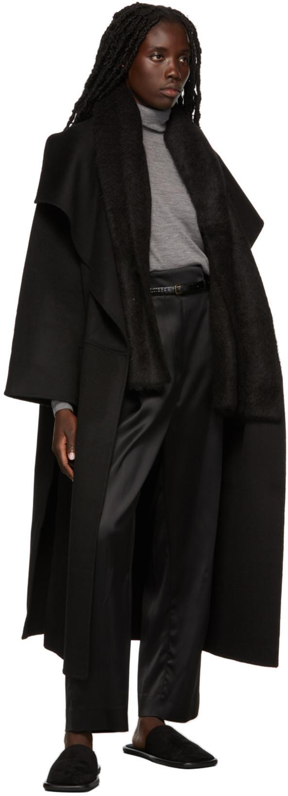 TOTÊME Toteme Signature Wool And Cashmere Coat In Black