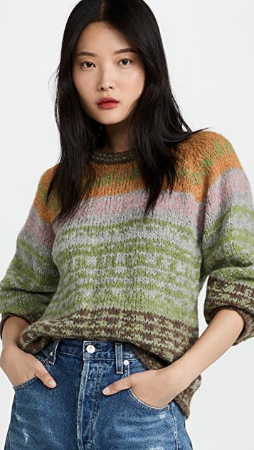 CITIZEN OF HUMANITY Horseshoe Distressed Mid-rise Barrel-leg Jeans In Blue