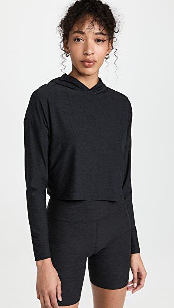 BEYOND YOGA Spacedye In The Mix High-waist Biker Shorts In Darkest Night