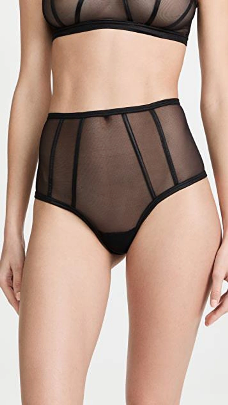 shopbop.com's Posts | 搭配: Cosabella Sardegna High Waist Bikini Panties In Black；Cosabella Sardegna Pull-on Bralette In Black