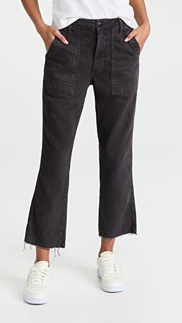 AMO Easy Army Trousers In Washed Black