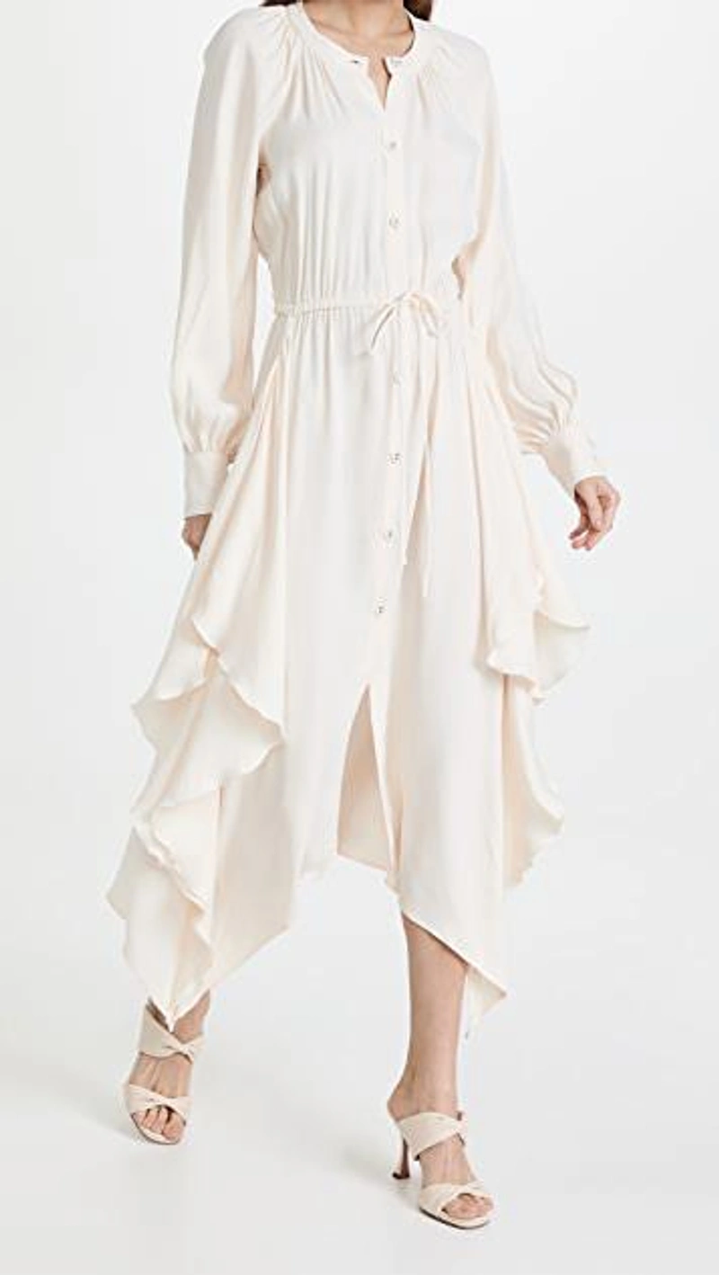 shopbop.com's Posts | 搭配: Rachel Comey Piquant 衬衫裙 In Ivory；Aquazzura 95mm Twist Sandals In Meringue