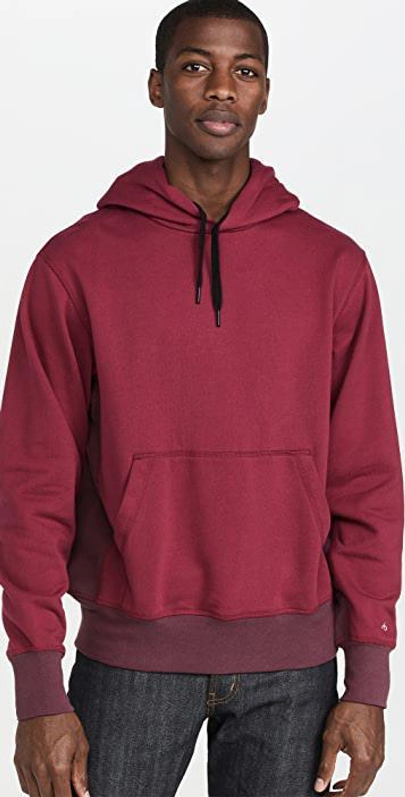 shopbop.com's Posts | 搭配: Rag & Bone City Hoodie In Violet；Naked & Famous Weird Guy Left Hand Twill Selvedge Pants