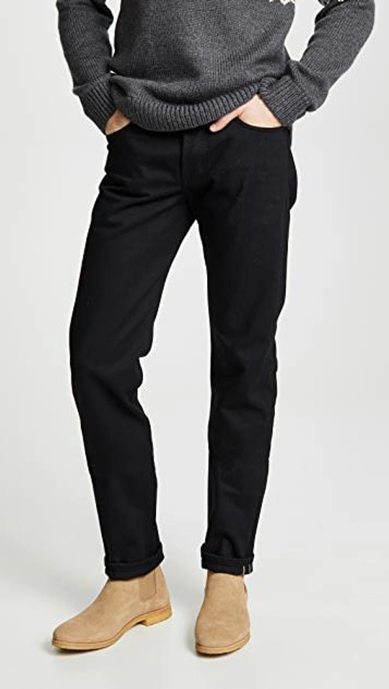 shopbop.com's Posts | 搭配: Naked & Famous Weird Guy Solid Black Selvedge In Blue