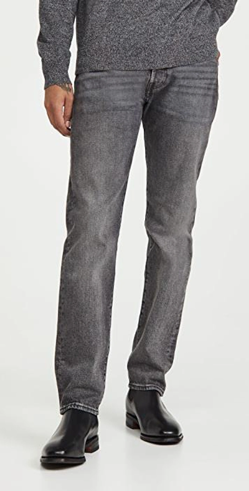 shopbop.com's Posts | 搭配: Levi's 501 93 Straight Leg Jeans；Theory Hilles Cashmere Crewneck Sweater In Dusty Orchid