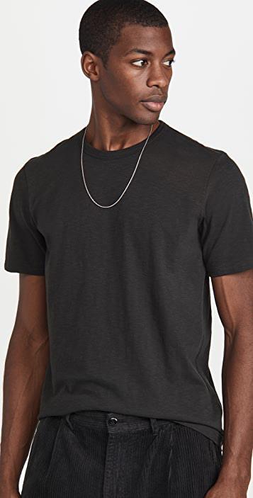 THEORY Cotton Luxe S/s T-shirt In Black