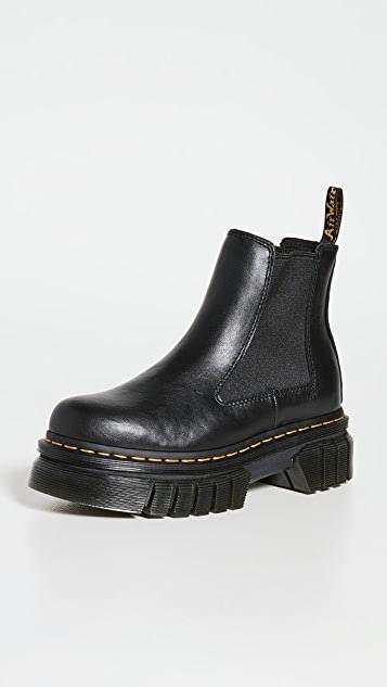 DR. MARTENS Audrick 27148001 Black Leather Platform Chelsea Boot Zogg258