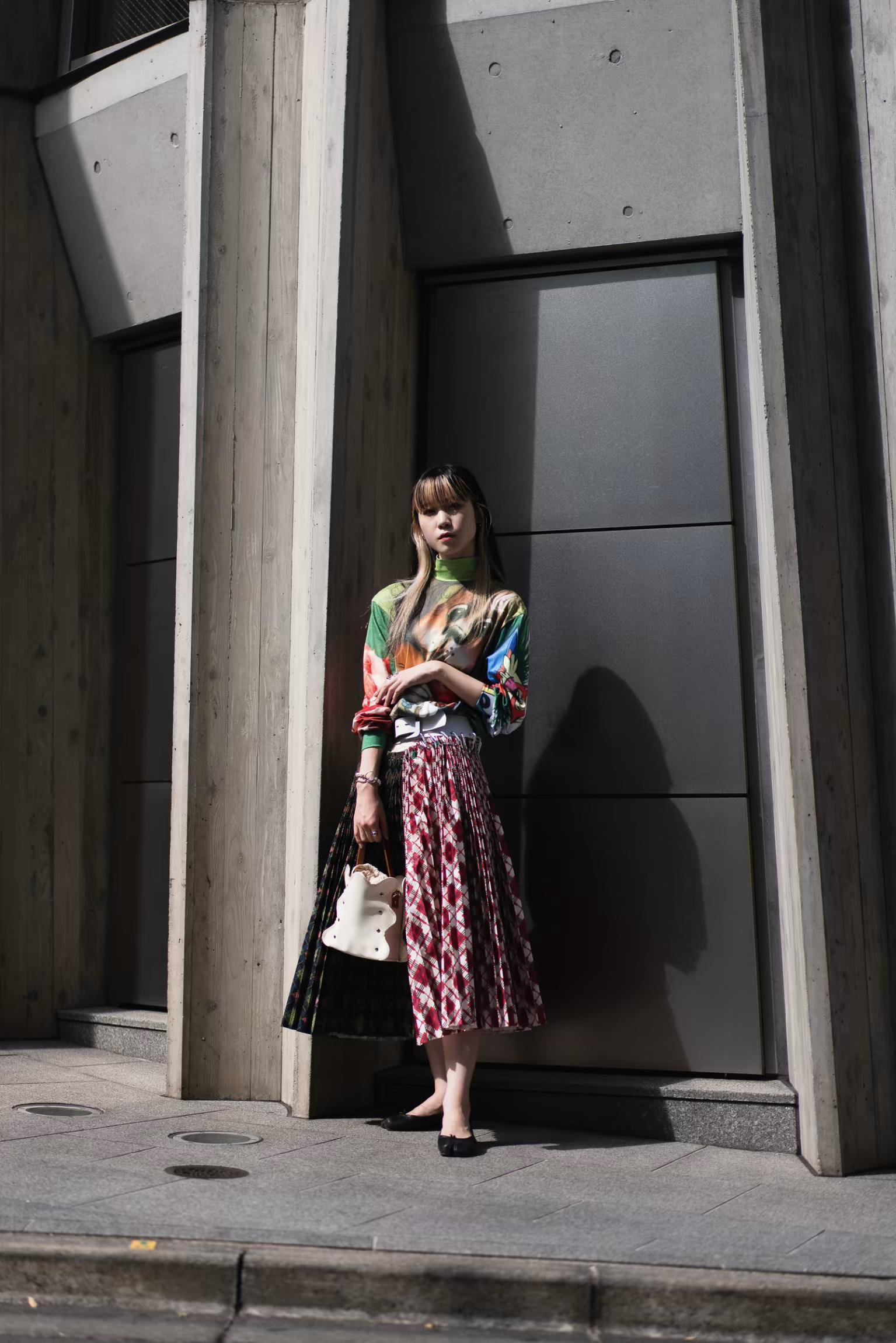 MAISON MARGIELA Tabi Leather Ballerina Flats In Black