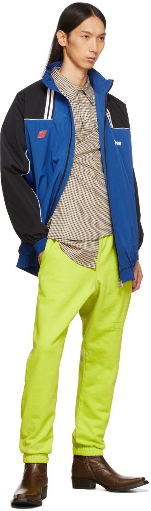 MARTINE ROSE Elasticated-waistband Track Pants In Green