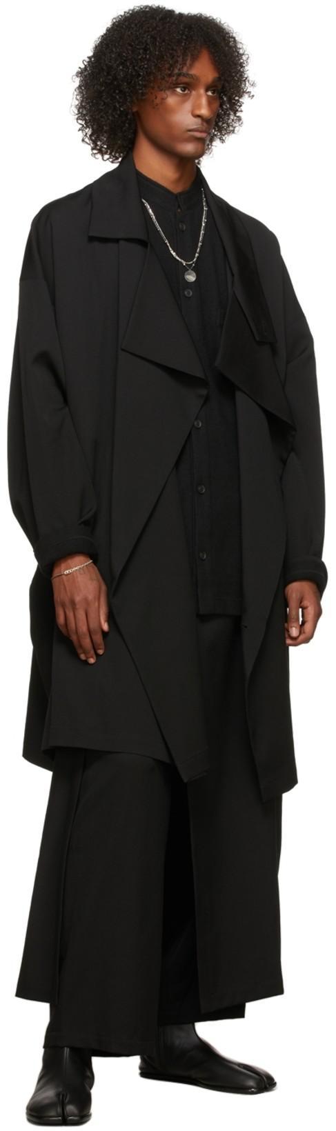 MAISON MARGIELA Black Tabi Leather Ankle Boots In Green