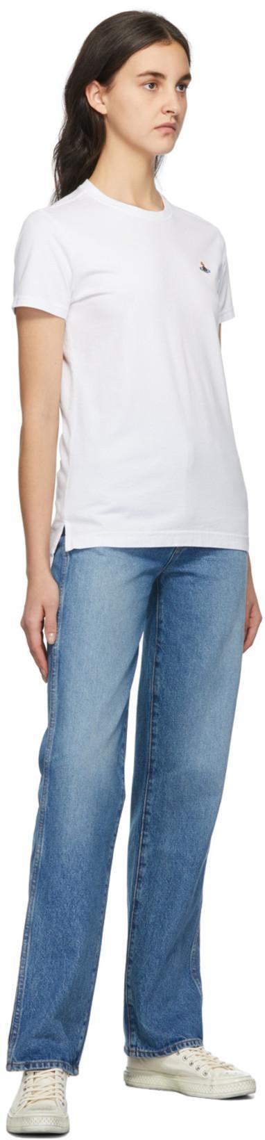 VIVIENNE WESTWOOD T-shirt With Embroidery In Bianco