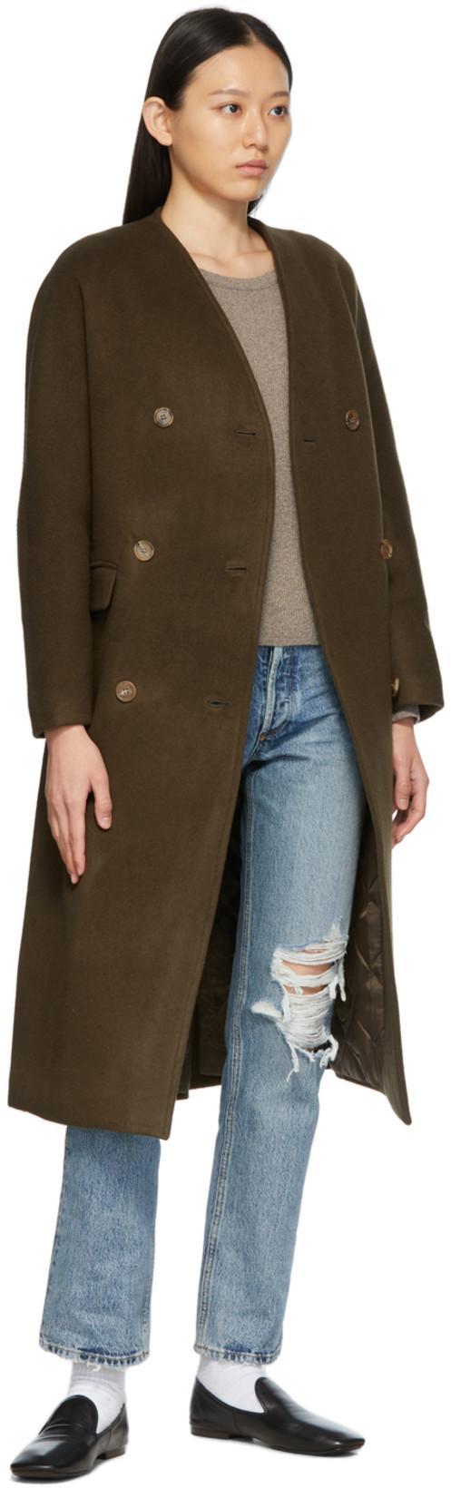 AGOLDE Maya Scoop Neck Long Sleeve Top In Granola