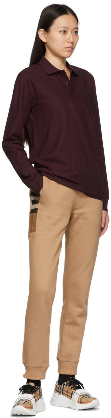 BURBERRY Check Fabric Sneakers In White