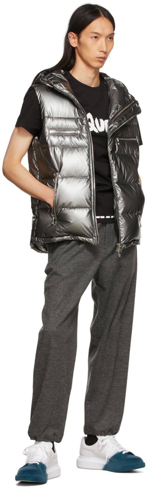 ALEXANDER MCQUEEN Black Cotton Logo Print T-shirt