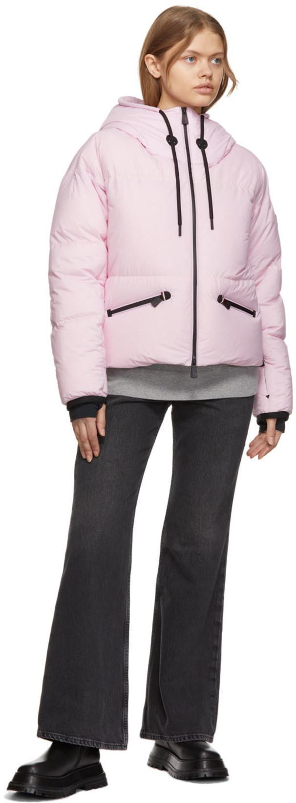 MONCLER Allesaz Stretch-trimmed Quilted Shell Down Jacket In Pink