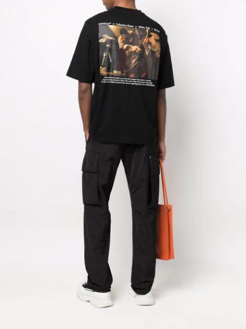 OFF-WHITE Black Cotton T-shirt