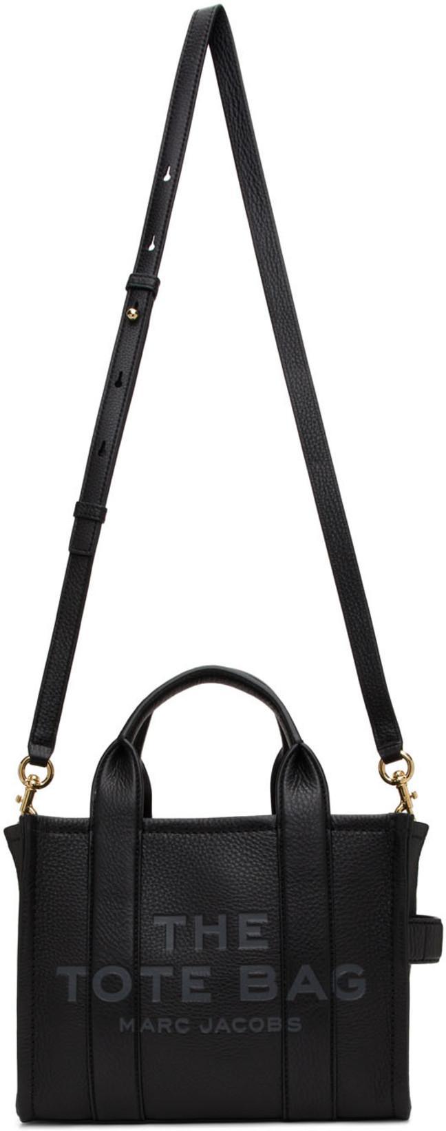 MARC JACOBS The Leather Micro Tote Tote Bag Black