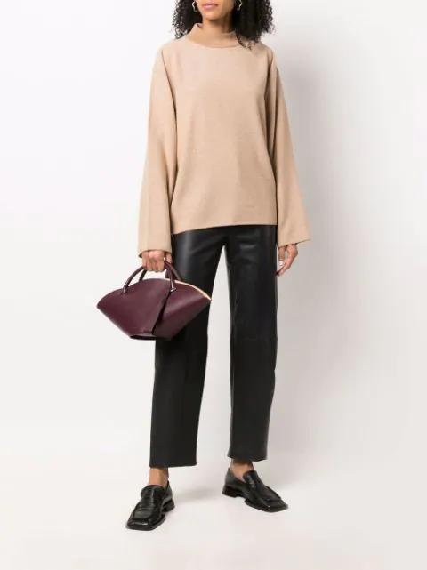 THE ROW Daverio Cashmere And Silk-blend Sweater In Beige Melange