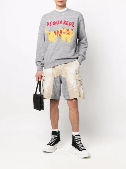 ALEXANDER MCQUEEN Tread Slick Lace-up Ankle Boots In Black