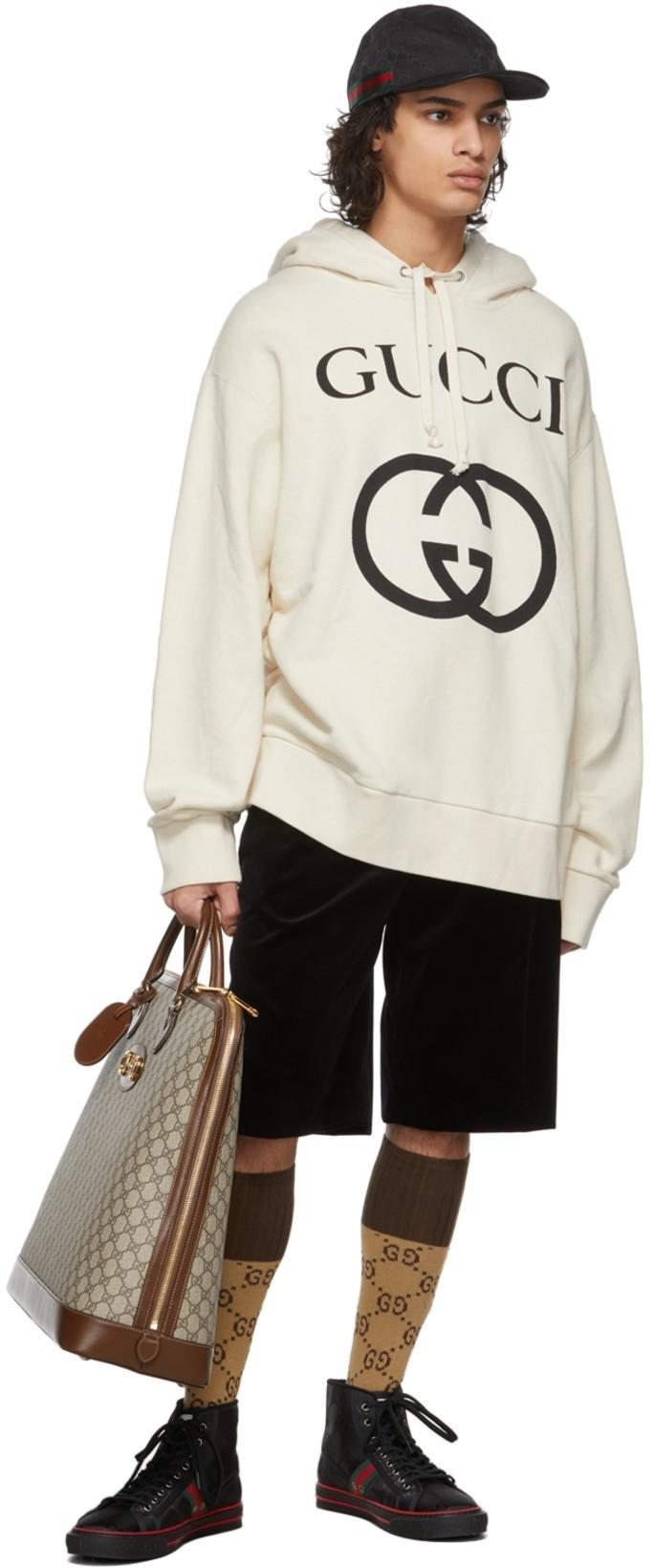 GUCCI Black Canvas Original Gg Baseball Cap