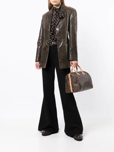 FRAME Le Slim Palazzo Wide Leg Jeans In Black