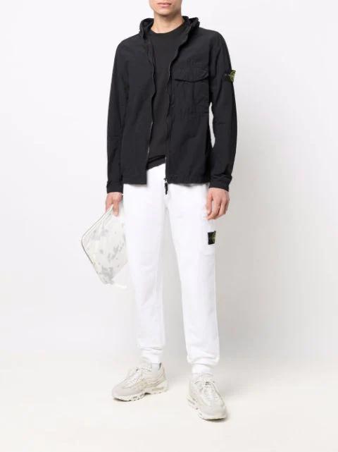 STONE ISLAND Sage Green Cotton Jersey T-shirts In Black