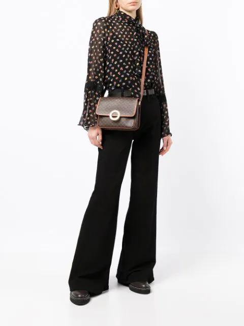 FRAME Le Slim Palazzo Wide Leg Jeans In Black