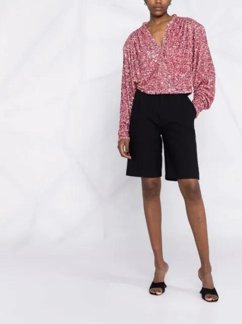 AMINA MUADDI Lupita 95 Leather Heeled Sandals In Black