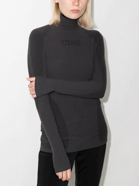 COLMAR Seamless Ski Base Layer Top In Grey