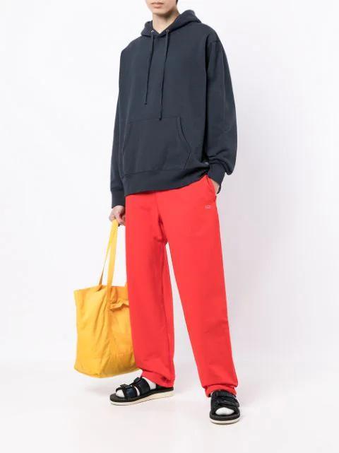 SUICOKE Cotton Jersey Hoodie In Blue