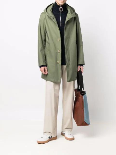 MACKINTOSH Chryston Short Hooded Coat In Green
