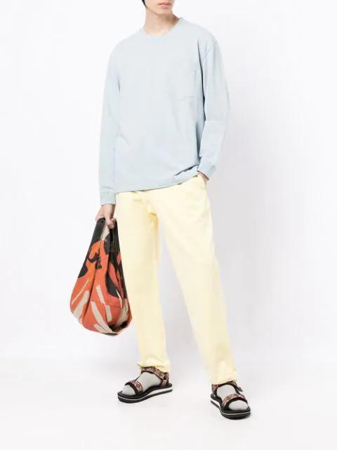 RE/DONE High Rise Stove Pipe Straight Jeans In Vintage White Worn