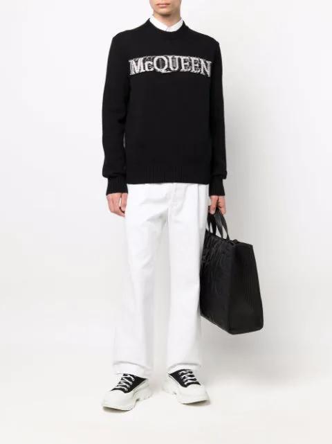 ALEXANDER MCQUEEN Tread Slick Lace-up Ankle Boots In Black