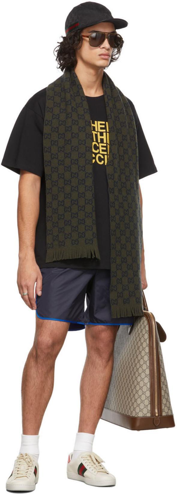 GUCCI Black Canvas Original Gg Baseball Cap