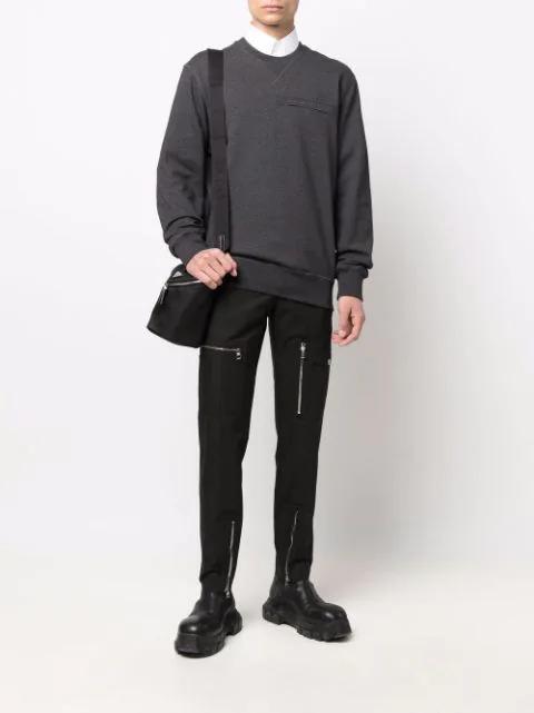 DOLCE & GABBANA Dg Striped Jacquard Cotton Poplin Shirt In White