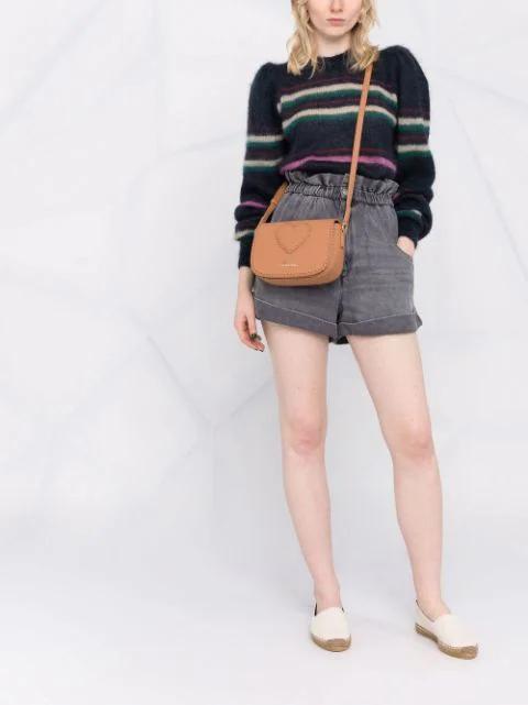 SAINT LAURENT Embroidered Espadrilles In Canvas Beige In White