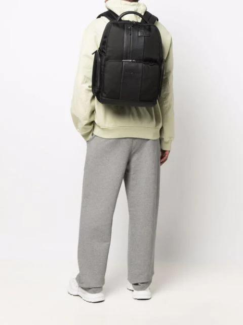 GUCCI Ribbed Black Beanie With Striking Greenaccent