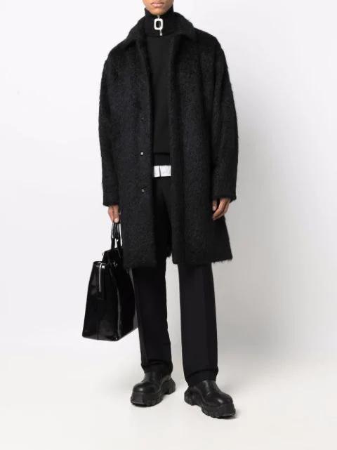 DOLCE & GABBANA Dg Striped Jacquard Cotton Poplin Shirt In White