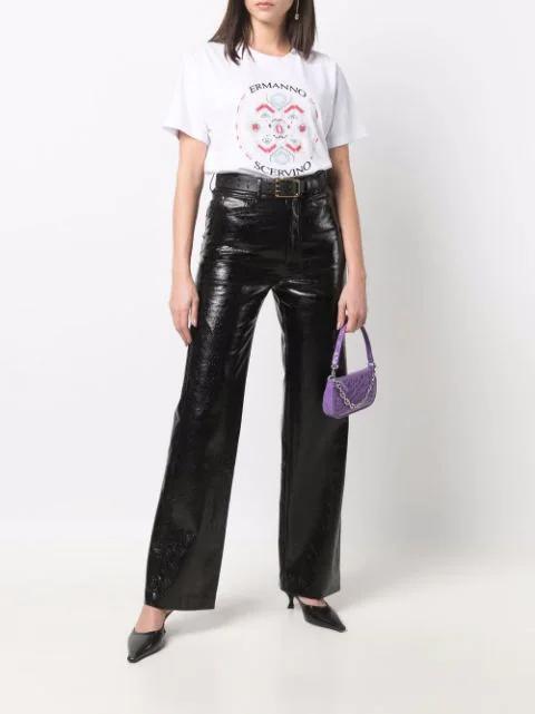 RUSLAN BAGINSKIY Wool Baker Boy Hat With Vinyl Visor In Black