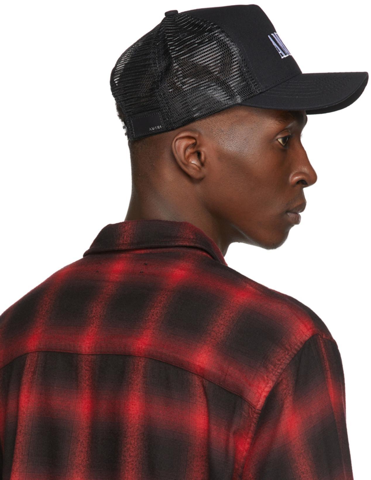 AMIRI Core Logo Trucker Cap In Black