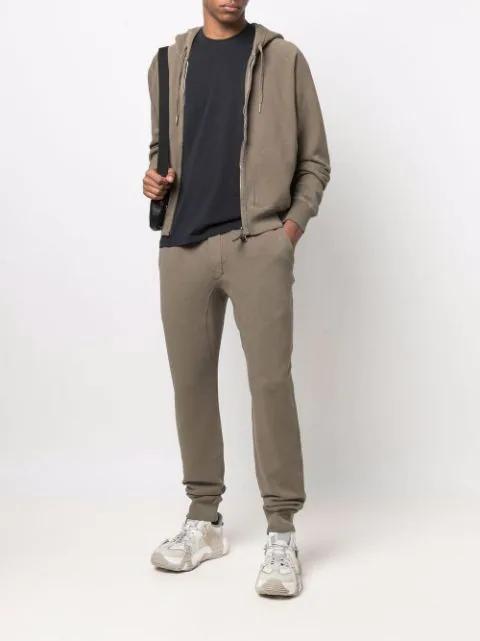 TOM FORD Black Stretch Cotton V-neck T-shirt