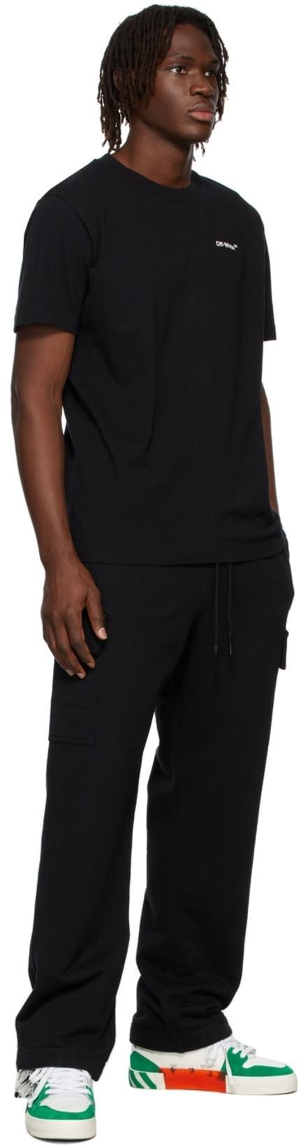 OFF-WHITE Black Cotton T-shirt