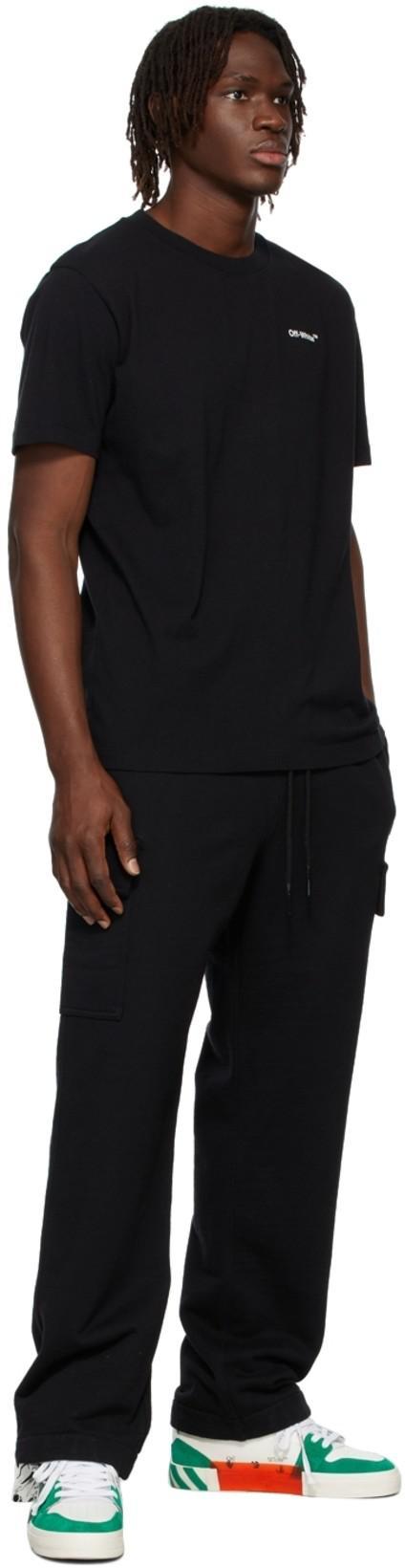 OFF-WHITE Black Cotton T-shirt