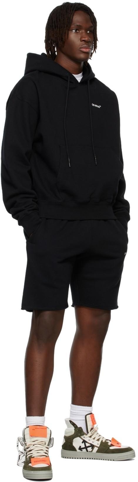 OFF-WHITE Off White Off White Knitted Hoodie In Black