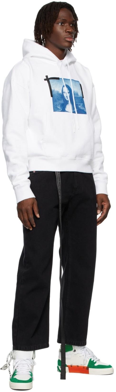 OFF-WHITE Monalisa Oversized Hoodie In White