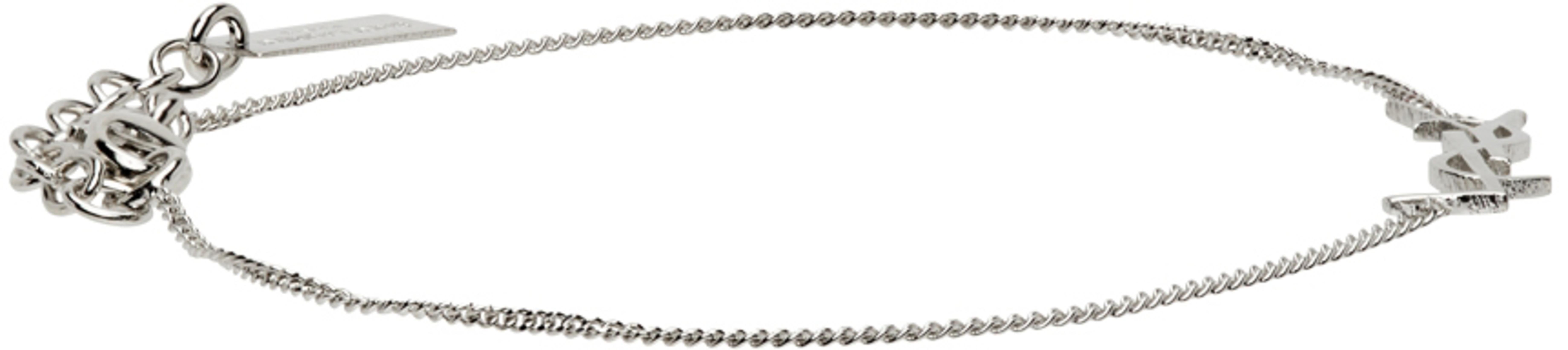 SAINT LAURENT Cotton T-shirt In Reverse Design In White