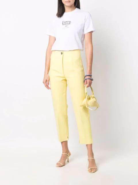 BOTTEGA VENETA Leather Cuff Bracelet In Purple