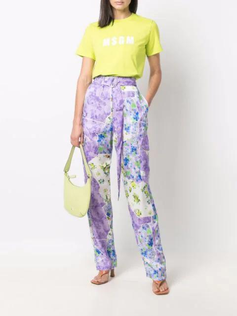 BOTTEGA VENETA Leather Cuff Bracelet In Purple