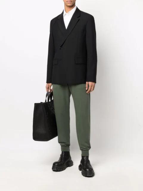 ALEXANDER MCQUEEN Slim-fit Cotton Track Pants In Grün